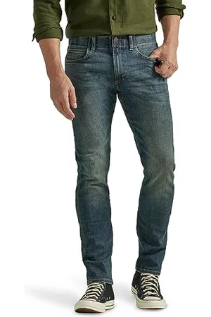 Lee Herren Slim Straight Leg Extreme Motion-Pantalones Vaqueros de Pierna Recta44 رو اللرر ا للو لو ل ا Performance Series Calça Justa E Reta Com Movimento Extremo Jeans, , 36W / 34L