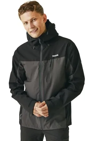 Regatta Birchdale Herren Isotex Hi-Tech Jacke, wasserdicht, atmungsaktiv 3XL Aschgrau/Schwarz