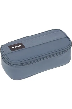 LÄSSIG Bold Schlampermäppchen Stiftemäppchen Schule/School Spacy Pencil Case Bold Blue