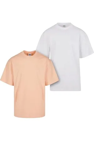 Urban classics Herren T-Shirt Tall Tee 2-Pack, 2er Pack T-Shirt für Männer, Baumwolle, gerippter Rundhals, , XL