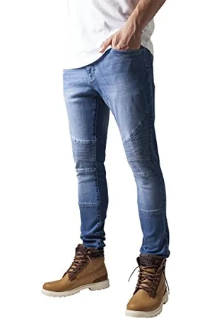Urban classics Herren Slim Fit Biker Jeans Jeanshose, , 30W / 31L