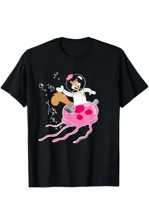 Spongebob Sandy Rides the Jellyfish T-Shirt, , S