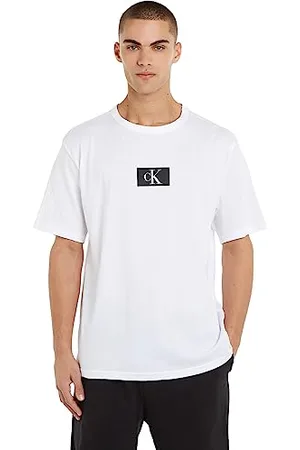 Calvin Klein Herren T-Shirt Kurzarm Crew Neck Rundhalsausschnitt, , L