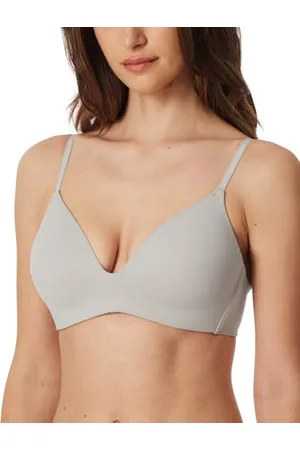 Schiesser Damen Slip Nahtlos - Invisible Soft BH, Grau-Jaspe_181769, 85A EU
