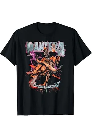 Pantera Offizielle Cowboys von Hell Riding Skelett T-Shirt