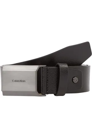 Calvin Klein Herren Gürtel Beveled Plaque Plakettenschließe