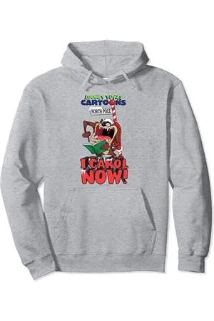 LOONEY TUNES Taz I Carol Now! Christmas Weihnachten Pullover Hoodie