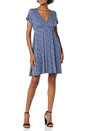 Amazon Damen Surplice-Kleid (Erhältlich in Übergröße), , M