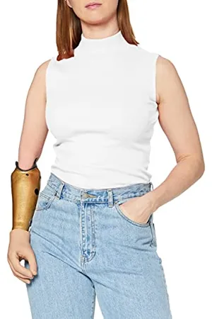 Kings of Indigo Damen Jacobina Sleeveless T-Shirt, , 40 (Herstellergröße: L)