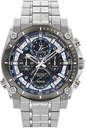 BULOVA Herren Chronograph Quarz Uhr mit Edelstahl Armband 98B316