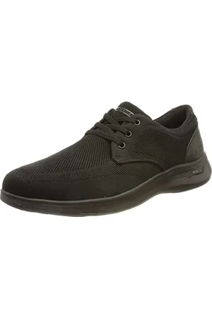 Skechers Herren Arch FIT DARLO WEEDON Sneaker, Black Knitted Mesh W/Synthetic, 42 EU