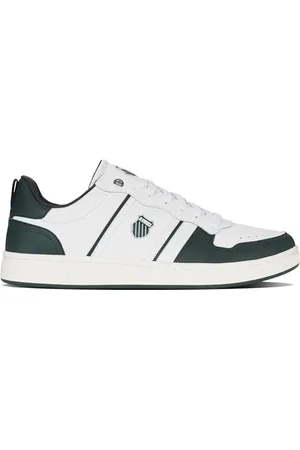 K-Swiss Herren Lozan Match LTH Sneaker, WHT/GRN GBLS/SNWWHT, 47 EU