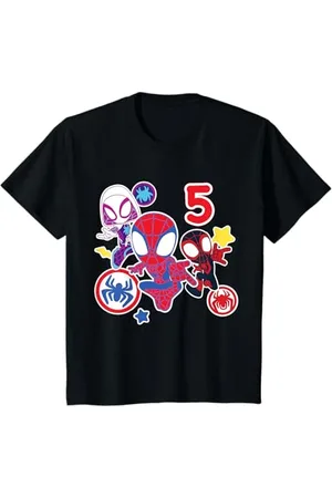 Marvel Kinder Spidey and His Amazing Friends 5 Year Old Birthday T-Shirt