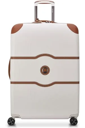 Delsey Chatelet Hardside Gepäck mit Spinnrollen, Champagner-Weiss, Checked-26 Inch Trunk, No Brake, Chatelet Hartschalengepäck mit Spinnrollen