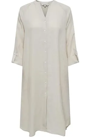 ONLY Damen Onltokyo L/S Linen Blend Dress PNT Noos, , M