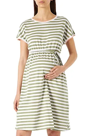 ESPRIT Damen Dress Short Sleeve Stripe Kleid, , 38 EU
