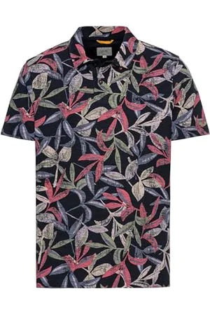 Camel Active Herren Jersey Poloshirt mit Allover-Print Menswear-L