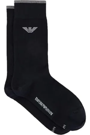 Emporio Armani Herren Eagle Logo Monopack kurze Socken, , S