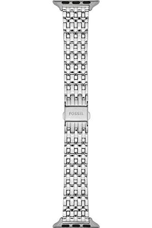 Fossil Armband kompatibel mit Apple Watch, 38/40/41 mm 18 mm Edelstahl, S380006