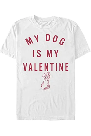 Disney Unisex 101 Dalmatians Valentine Pup Organic Short Sleeve T-shirt T-Shirt, , L
