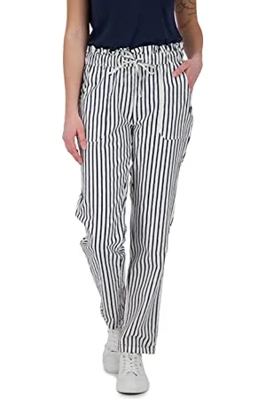alife kickin ALIFE and Kickin AnnaAK B Pants – Damen Stoffhose – Klassisch & Bequem für Freizeit & Alltag – Elegante Freizeithose - Lange Hose White S