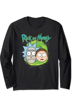 Rick and Morty Floating Heads Langarmshirt