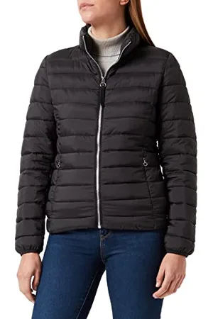 QS by s.Oliver Leichte Jacke mit Steppung und Stehkragen Black 48
