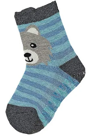 Sterntaler Jungen Socken Fli Fli Air Wolf, Grau (Anthrazit), 23/24 EU