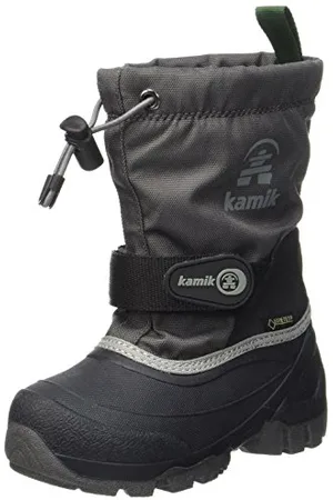 Kamik WATERBUG9G, Unisex-Kinder Schneestiefel, Grau (Charcoal-Charbon), 25 EU (7.5 UK)