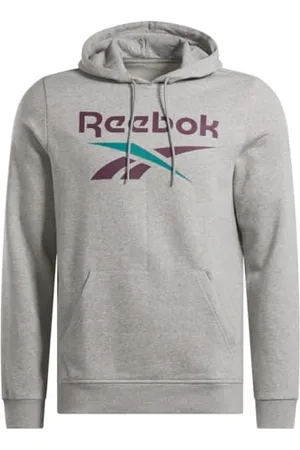 Reebok Herren Identity Fleece-Hoodie mit großem Logo Trainings-Sweatshirt (lang), , XL