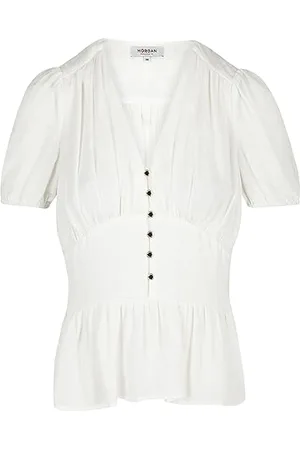 Morgan Damen Bluse, Elfenbein, 44