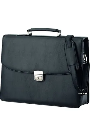Alassio 47013 Aktentasche Anzio, Businesstasche aus Kunstleder, Umhängetasche mit Tragegriff und Schultertrageriemen, Mit Schloss abschließbar, Geschäftstasche , ca. 38 x 28,5 x 10 cm