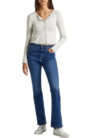 Pepe Jeans Damen Ultra High Waist Skinny Flared PL204595 Jeans, , 32W / 32L