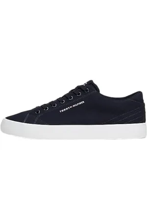Tommy Hilfiger Herren Vulcanized Sneaker Th Hi Vulc Low Canvas Schuhe, Blau (Desert Sky), 40
