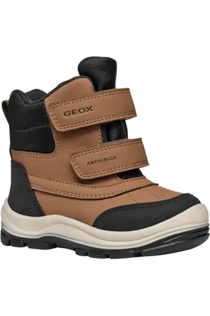Geox Baby-Jungen B FLANFIL Boy B ABX Snow Boot, Tobacco/Black, 20 EU