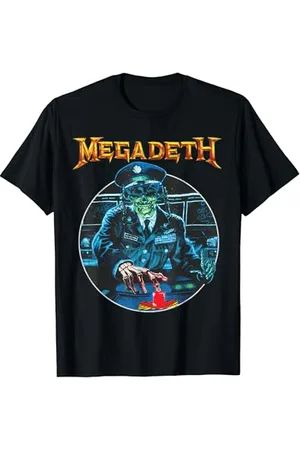 Megadeth Vintage General Vic T-Shirt Unisex Erwachsene Kinder Klassisch Kurzarm Crew-Ausschnitt Einfache Manschette 100% Baumwolle Importiert