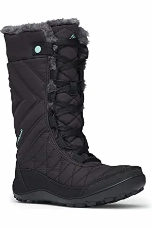 Columbia Youth Minx Mid Iii Wp Omni-heat, Mädchen Schneestiefel, Schwarz (Black, Iceberg 010), 33 EU