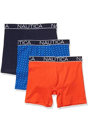 Nautica Herren 3-Pack Classic Cotton Stretch Boxer Briefs Retroshorts, , X-Large