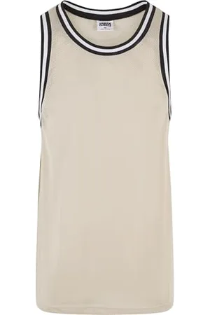Urban classics Herren Tank Top Mesh Tanktop, lässiges Tank Top für Männer, Rundhals, Loose Fit, Polyester-Mesh, , S