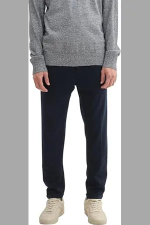 TOM TAILOR Herren 1043618 Basic Jogginghose mit Print, 10668-Sky Captain Blue, 34-37