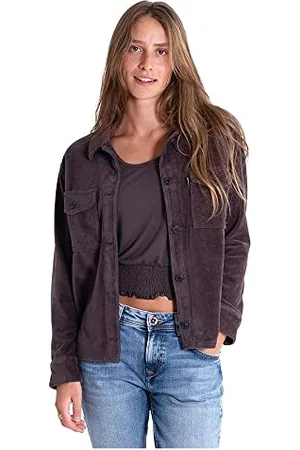 Hurley Damen W Corduroy Button Front T-Shirt, , M