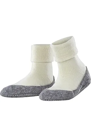 Falke Damen Stoppersocken Cosyshoe W Hp Wolle rutschhemmende Noppen 1 Paar, Weiß Off-White 2049, 37/38 EU