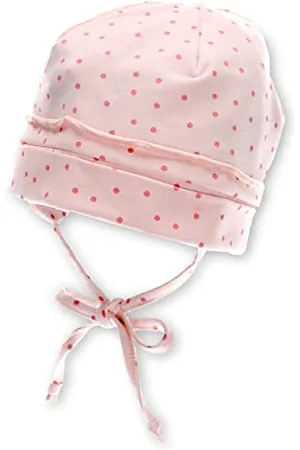 Sterntaler Baby Mädchen Beanie Baby GOTS Beanie Mütze - Beanie Baby, Kinderbeanie, Babymütze - aus Baumwolle mit Bindeband - , 41