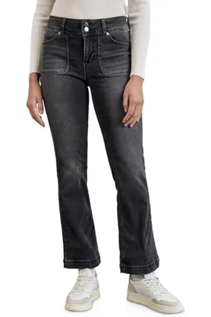 Street one Damen A378418 Bootcut Jeans,Schwarz,34