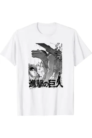 Attack on Titan The Cart Titan Manga Style Epic Portrait T-Shirt