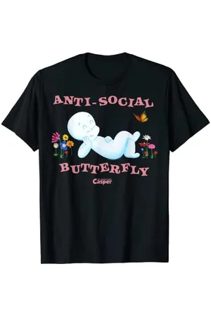 Casper The Friendly Ghost Anti-Social Butterfly T-Shirt