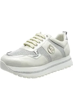 Patrizia Pepe Damen PPJ65 Sneaker, White, 35 EU