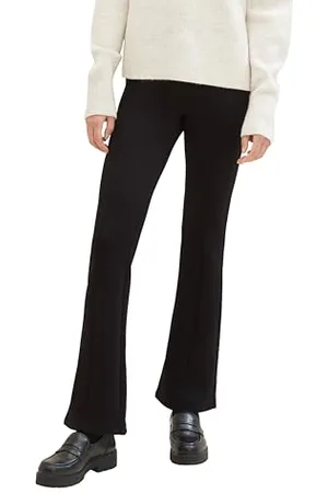 TOM TAILOR Damen Treggings mit Ziernaht, deep black, 32/32
