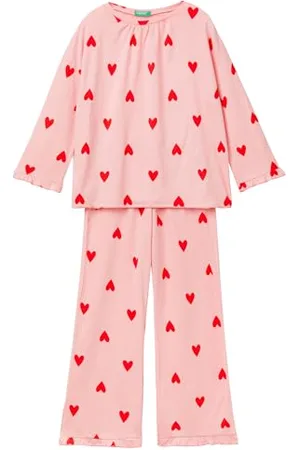 Benetton Mädchen Pig(Maglia+Pant) 3HEQ0P070 Pyjamaset, , 110