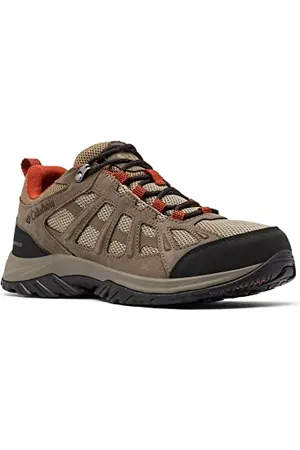 Columbia Redmond III WP wasserdichte Wanderschuhe für Herren, Braun (Pebble x Dark Sienna), 41.5 EU